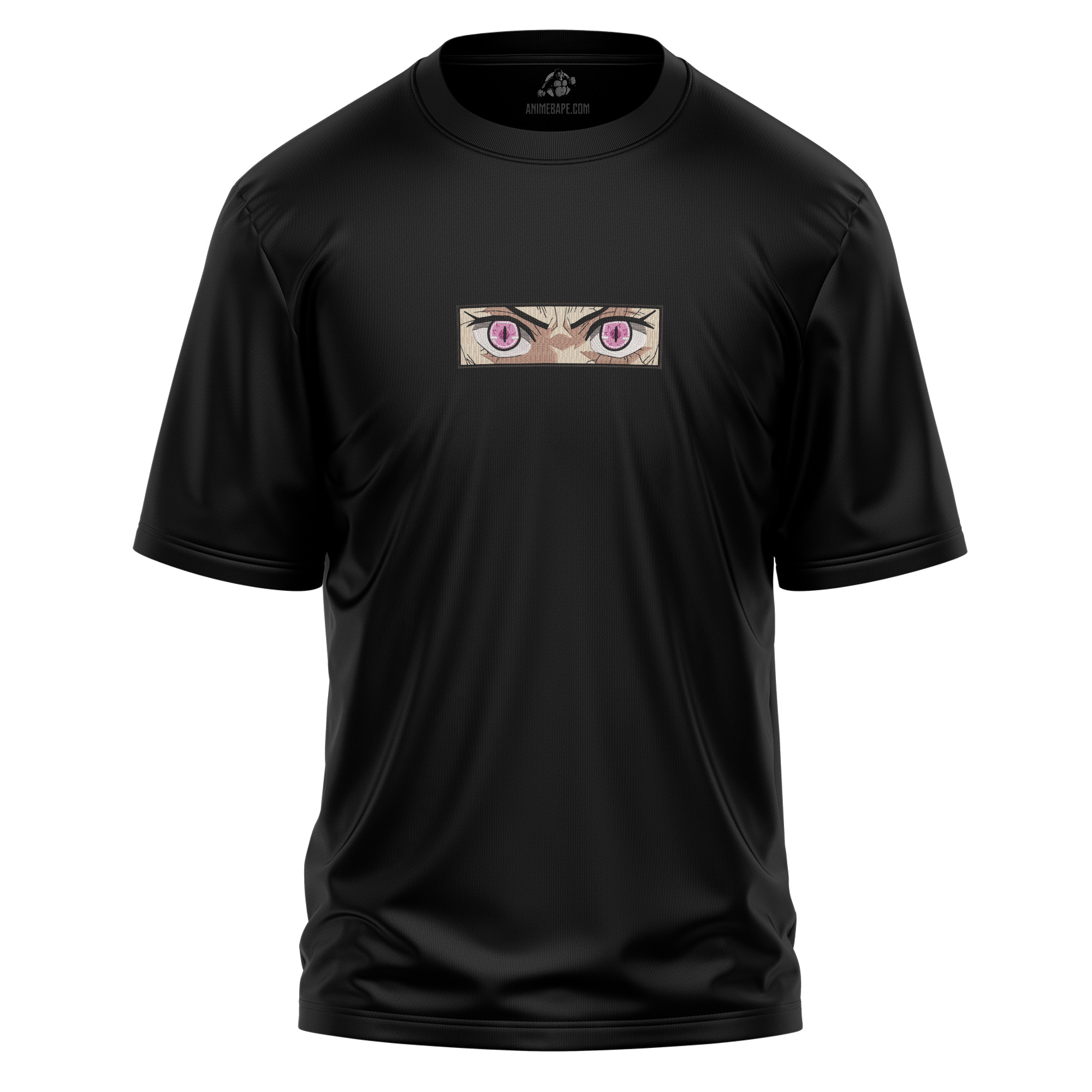 Nezuko Demon Form Eye Demon Slayer Embroidered T Shirt
