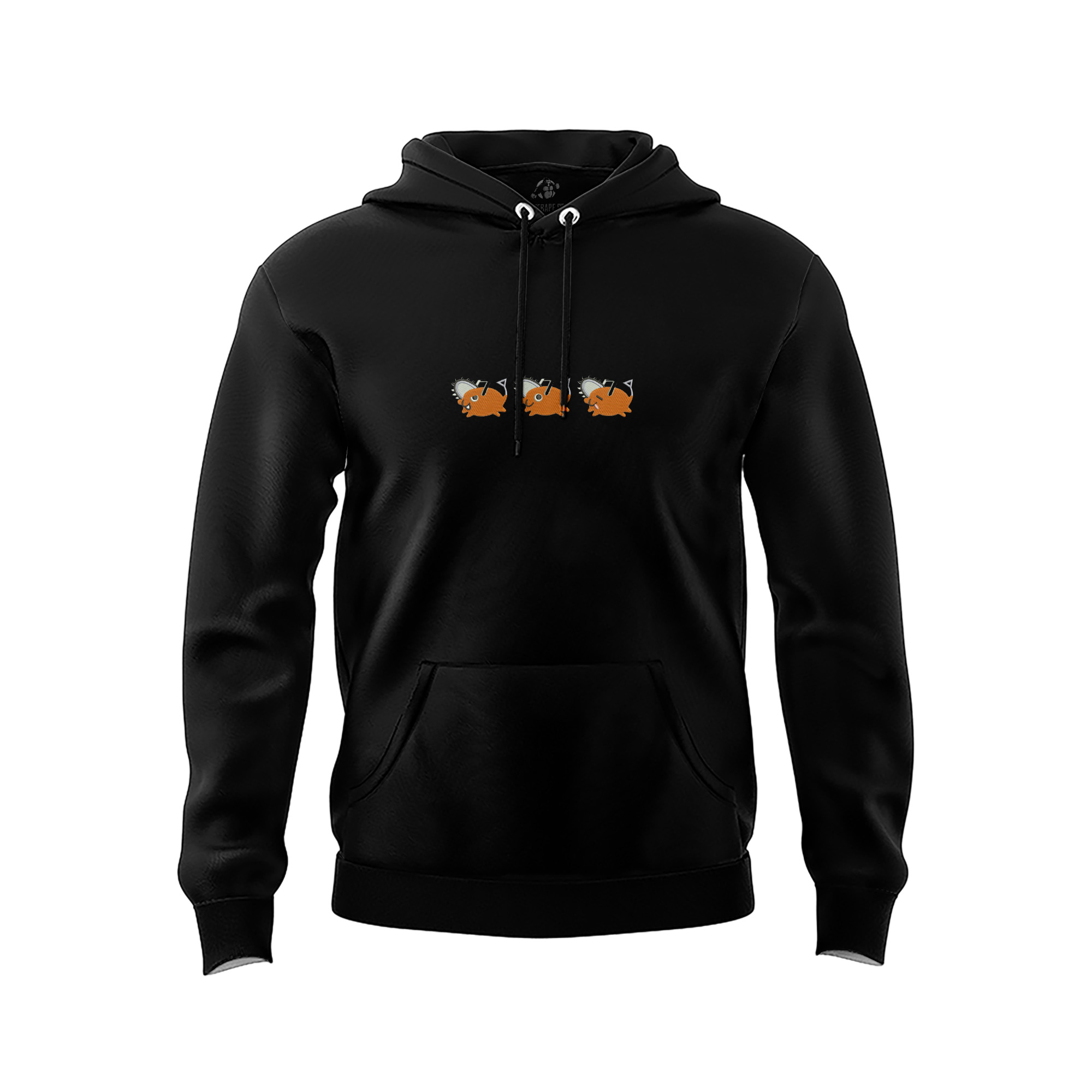 Pochita Chainsaw Man Embroidered Hoodie