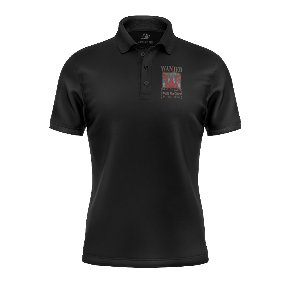 Buggy The Clown Wanted One Piece Embroidered Polo Shirt