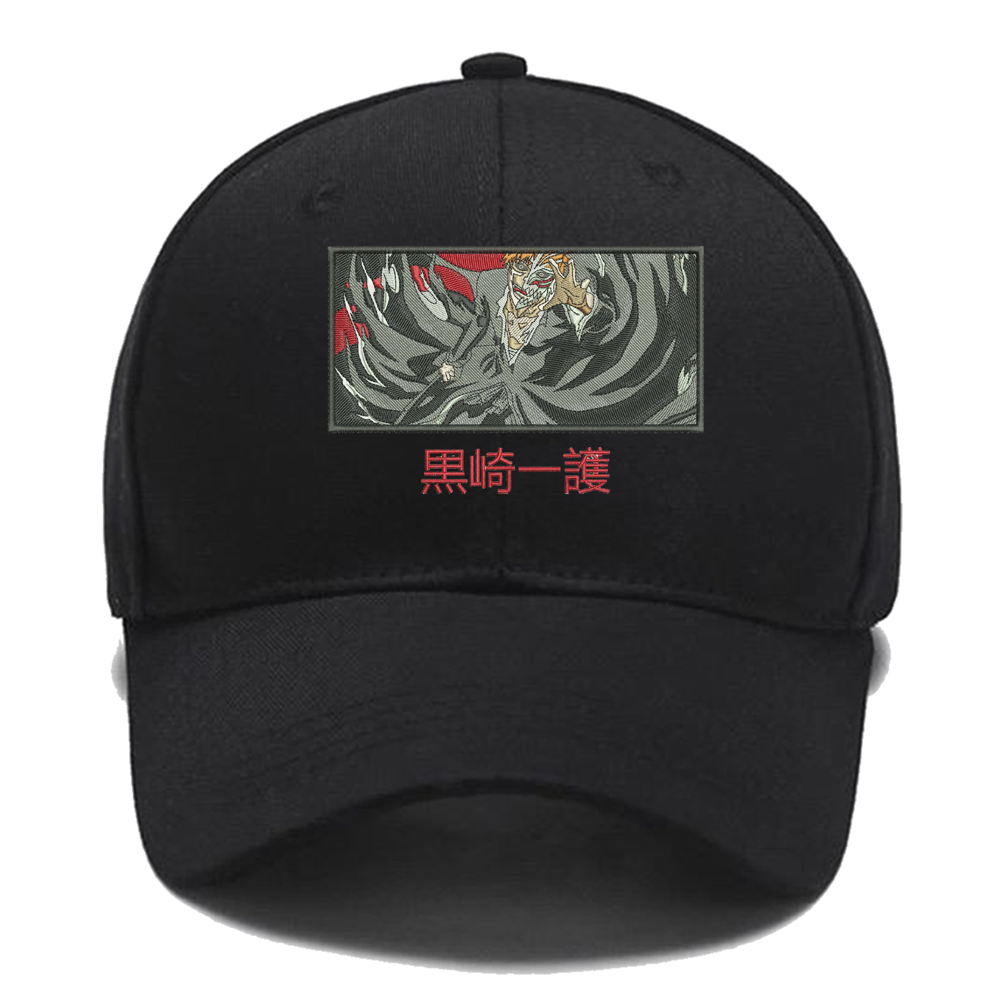 Hollowfied Ichigo Kurosaki Retangle Bleach Embroidered Baseball Cap
