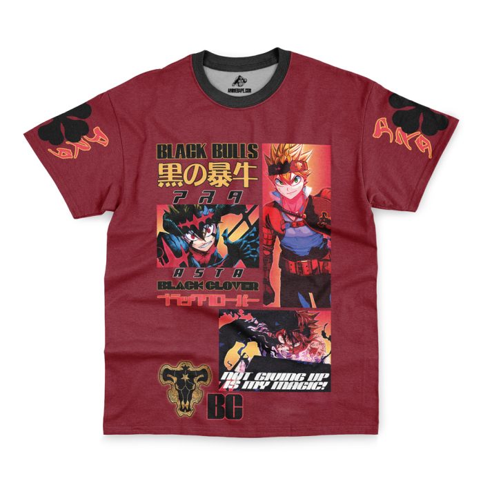 Streetwear Asta V4 Black Clover T-Shirt - Image 2