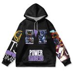 Streetwear Hoodie Black Ranger Mighty Morphin Power Rangers - Image 2