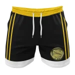Black Ranger Ninjetti Power Rangers Gym Shorts