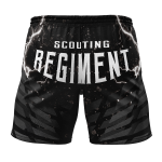 Black Scouting Regiment Attack on Titan Gym Shorts - Image 2