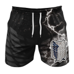 Black Scouting Regiment Attack on Titan Gym Shorts