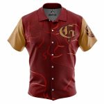 Hogwarts Legacy Gryffindor Harry Potter Button Up Hawaiian Shirt