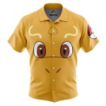 Pokemon Dragonite Face Button Up Hawaiian Shirt