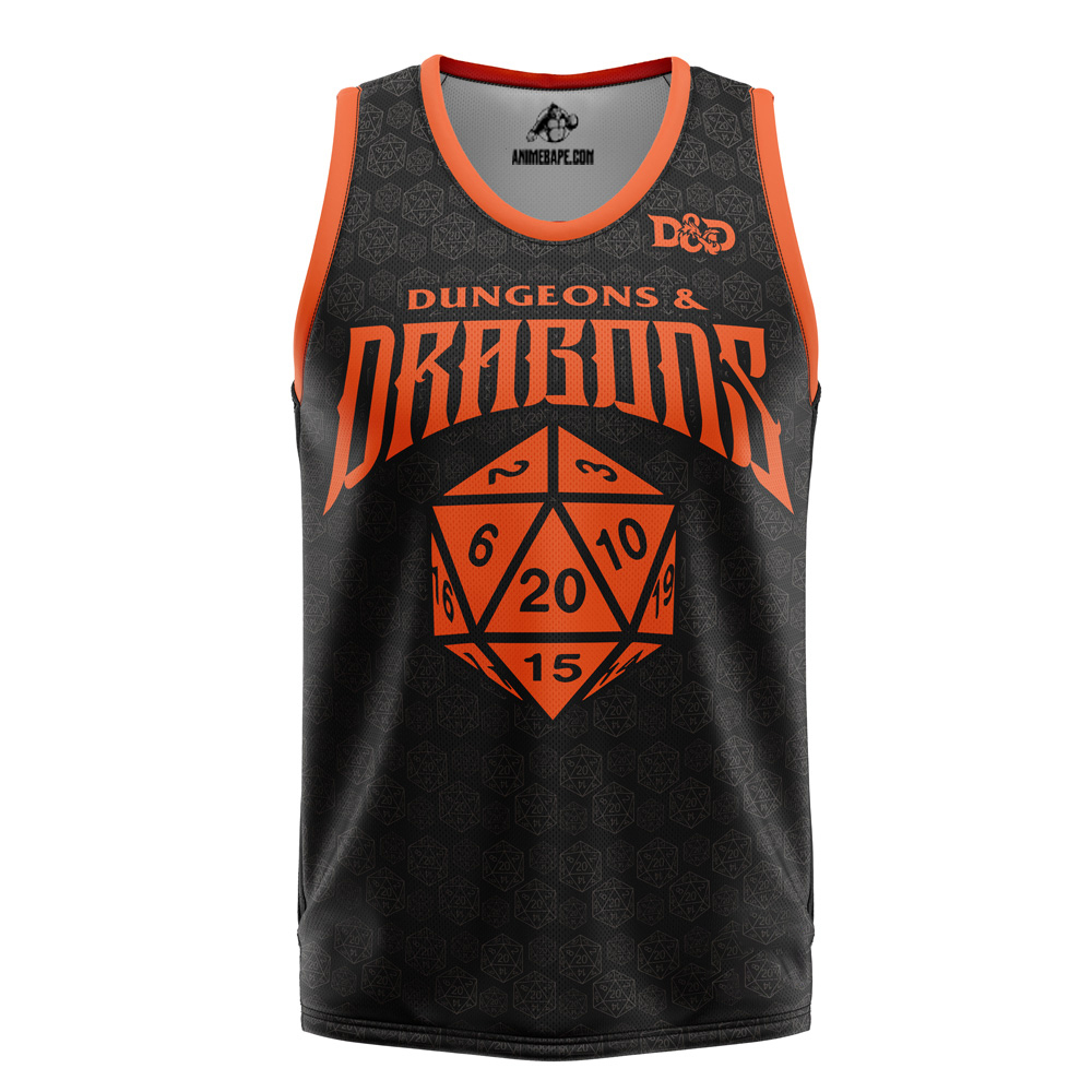Anime Ape Product Dungeons & Dragons Basketball Jersey - Image 1