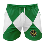 Green Ranger Power Coin Power Rangers Gym Shorts