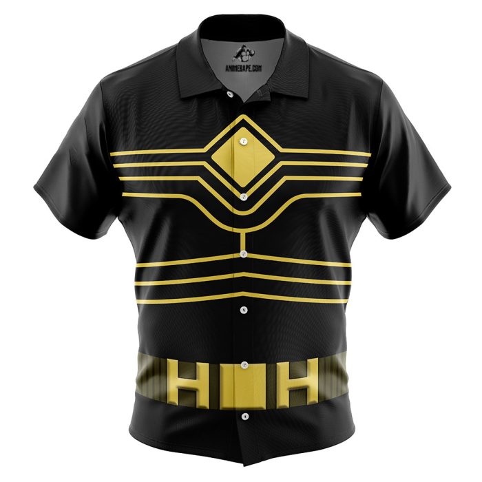 Hawks My Hero Academia Button Up Hawaiian Shirt - Image 1