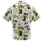 Jack Skellington Summer Vacation The Night Before Christmas Button Up Hawaiian Shirt - Image 3