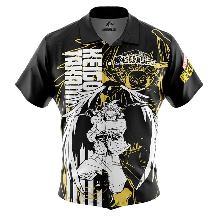 Keigo Takami (Hawks) My Hero Academia Button Up Hawaiian Shirt - Image 1