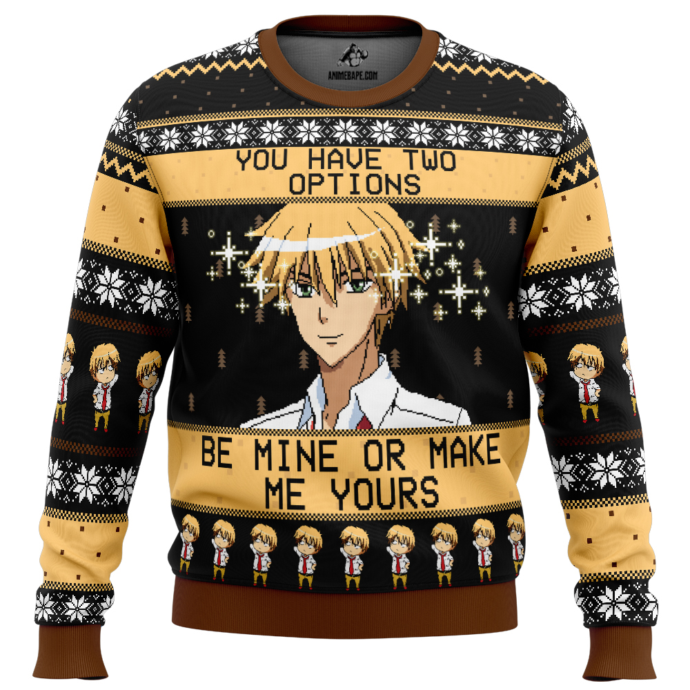 Sweater Be Mine Or Make Me Yours Maid Sama Ugly Christmas