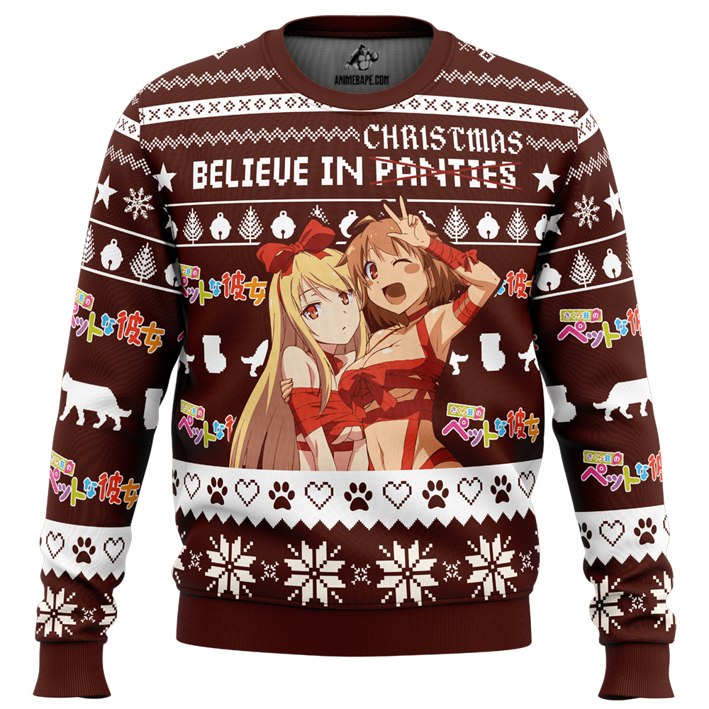 Sweater Believe in Christmas The Pet Girl of Sakurasou Ugly Christmas