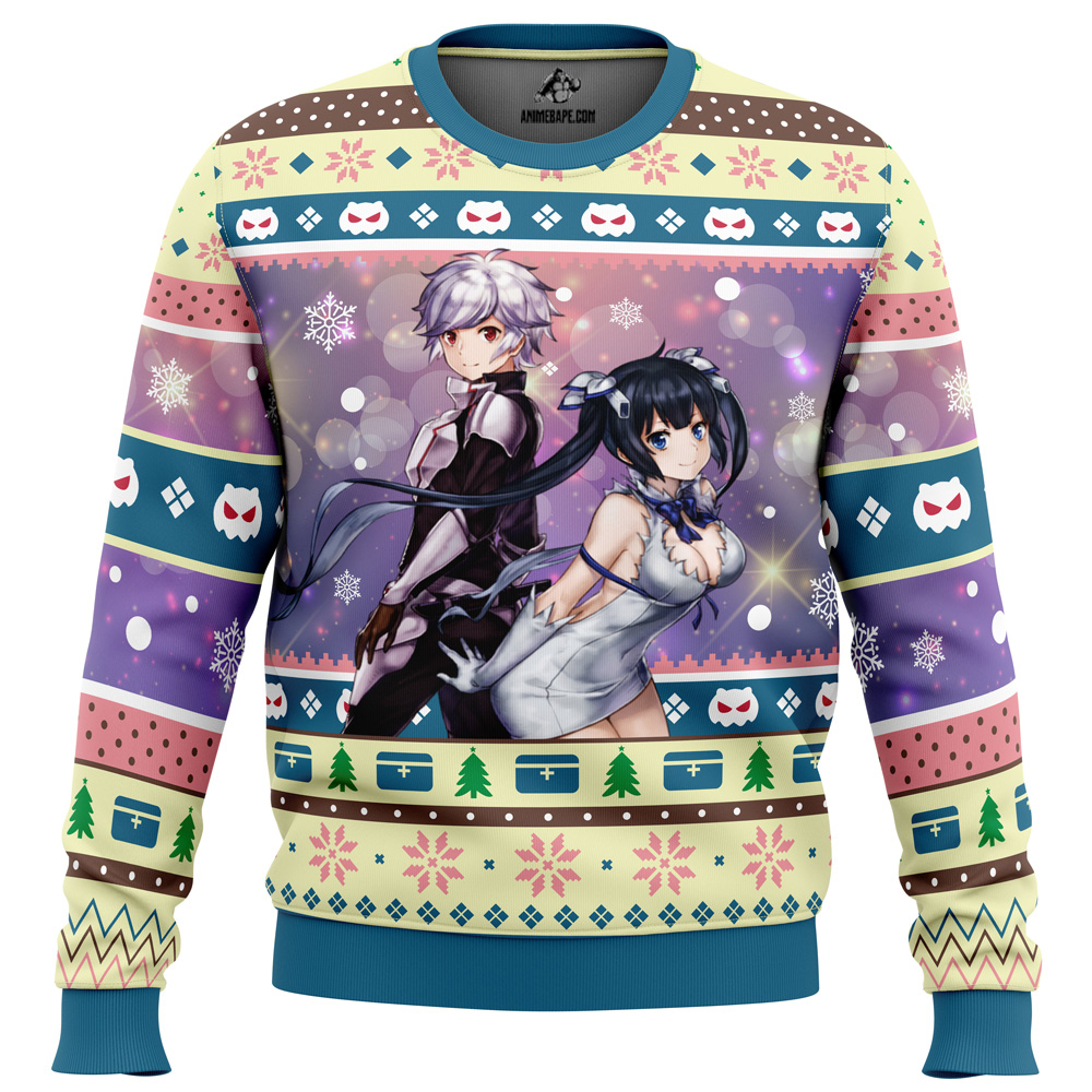 Sweater Bell and Hestia Danmachi Ugly Christmas