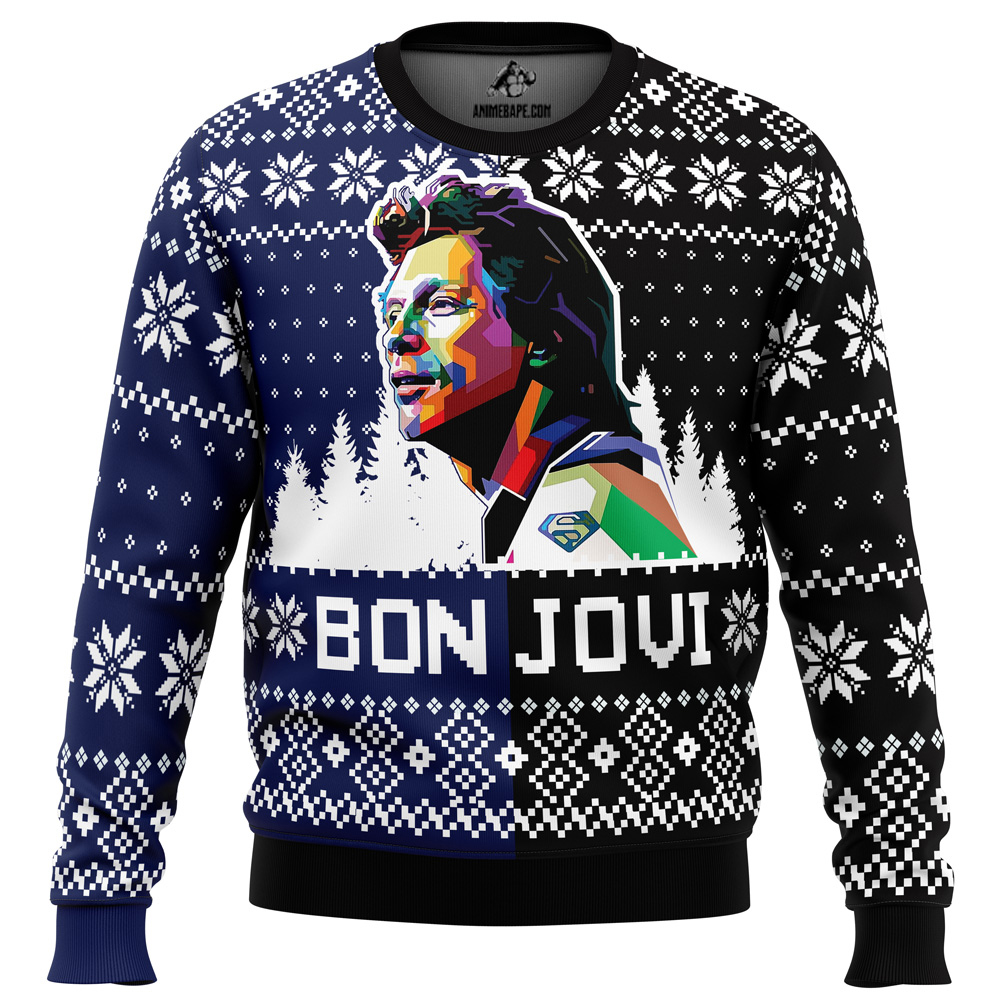 Sweater Bon Jovi Ugly Christmas