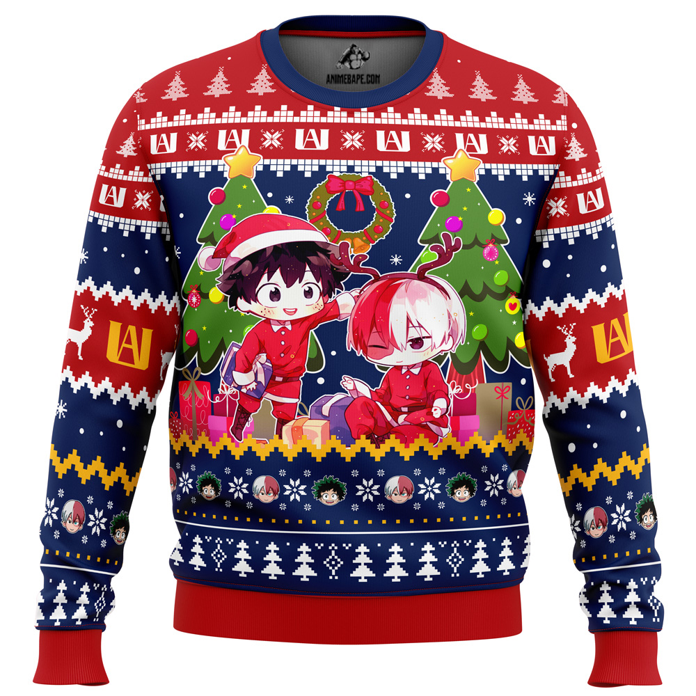 Sweater Christmas Midorya Shoto MHA Ugly Christmas