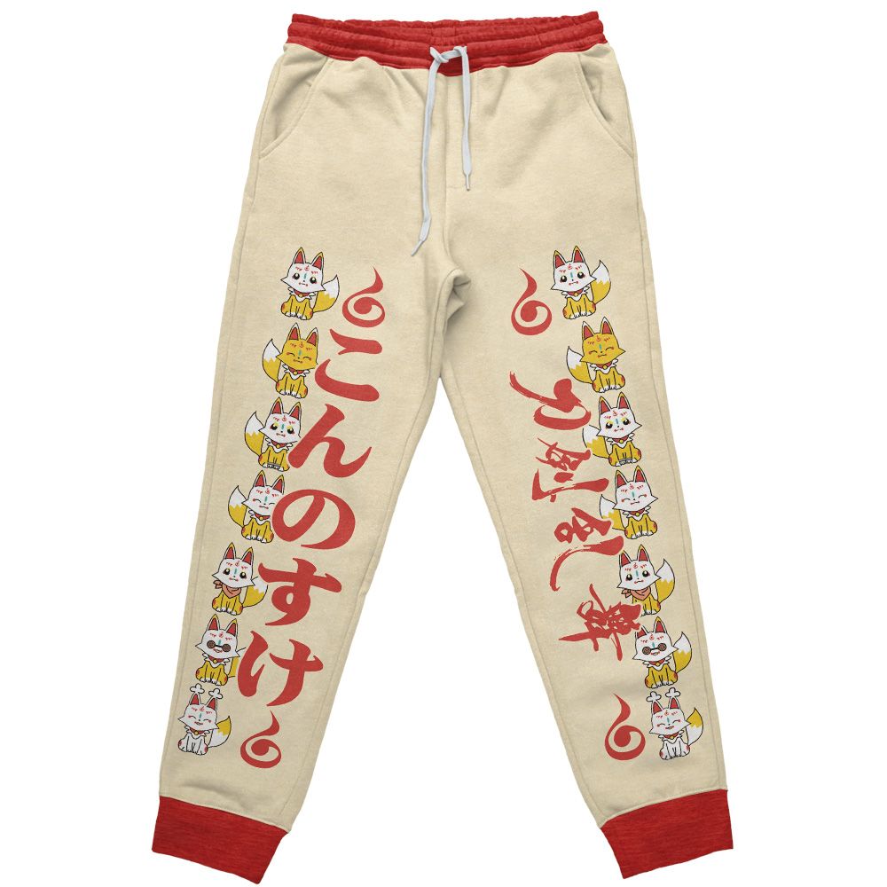 Streetwear Sweatpants Cute Foxes Touken Ranbu