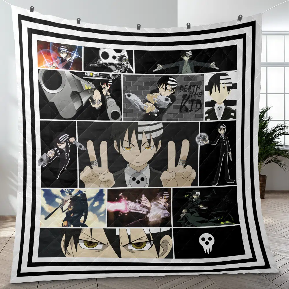 Death the Kid Soul Eater Quilt Blanket