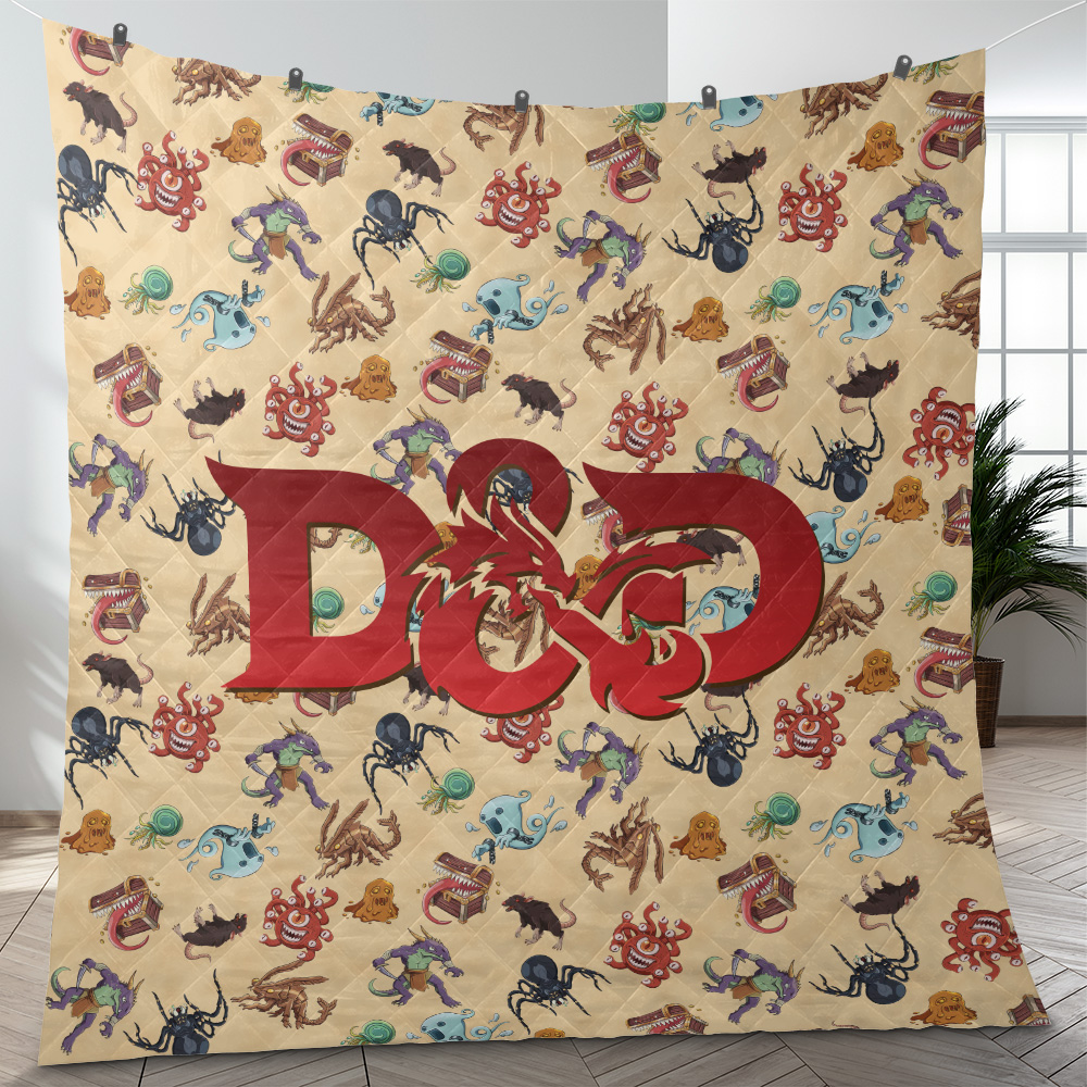 Dungeons and Dragons Quilt Blanket