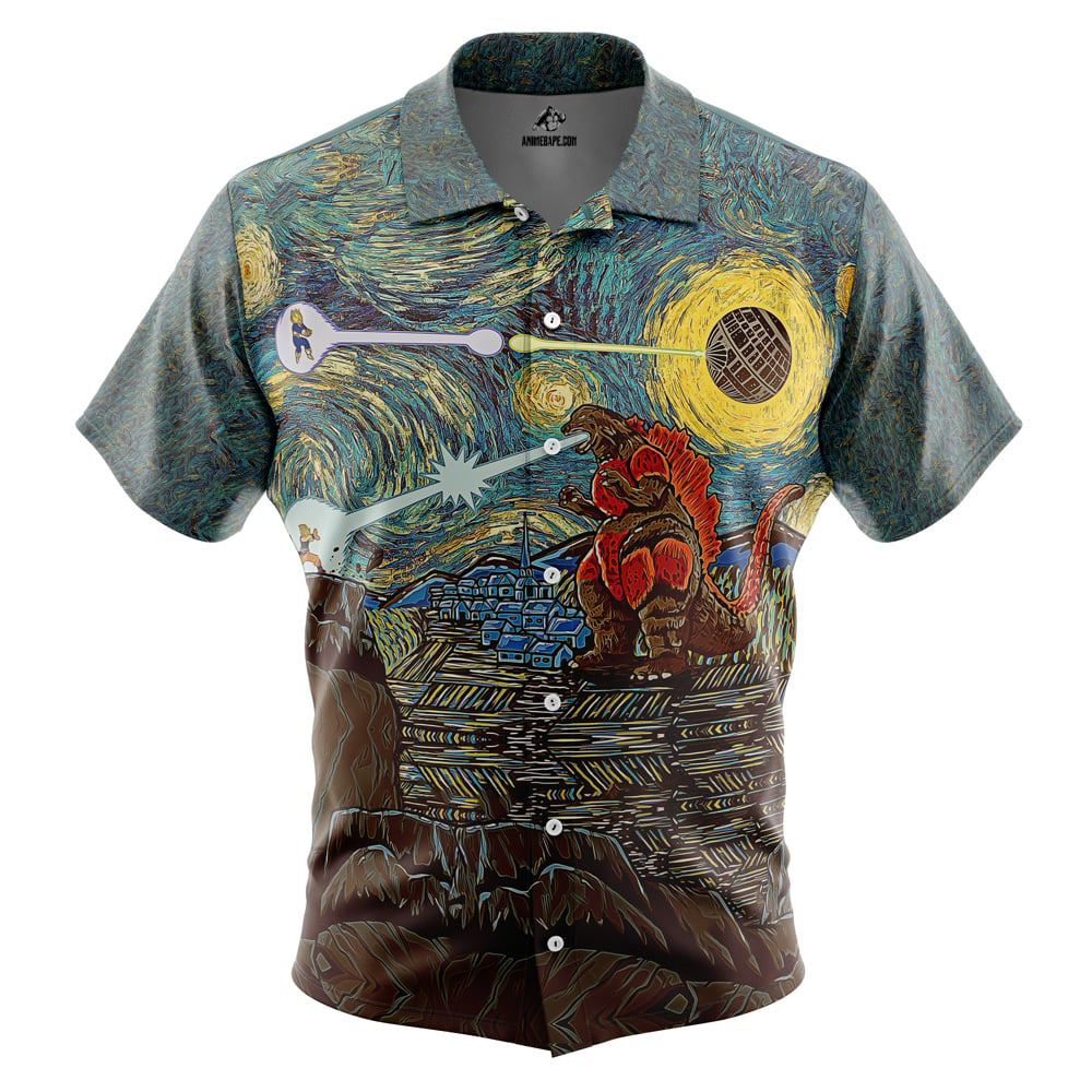 Epic Battle DBZ Button Up Hawaiian Shirt