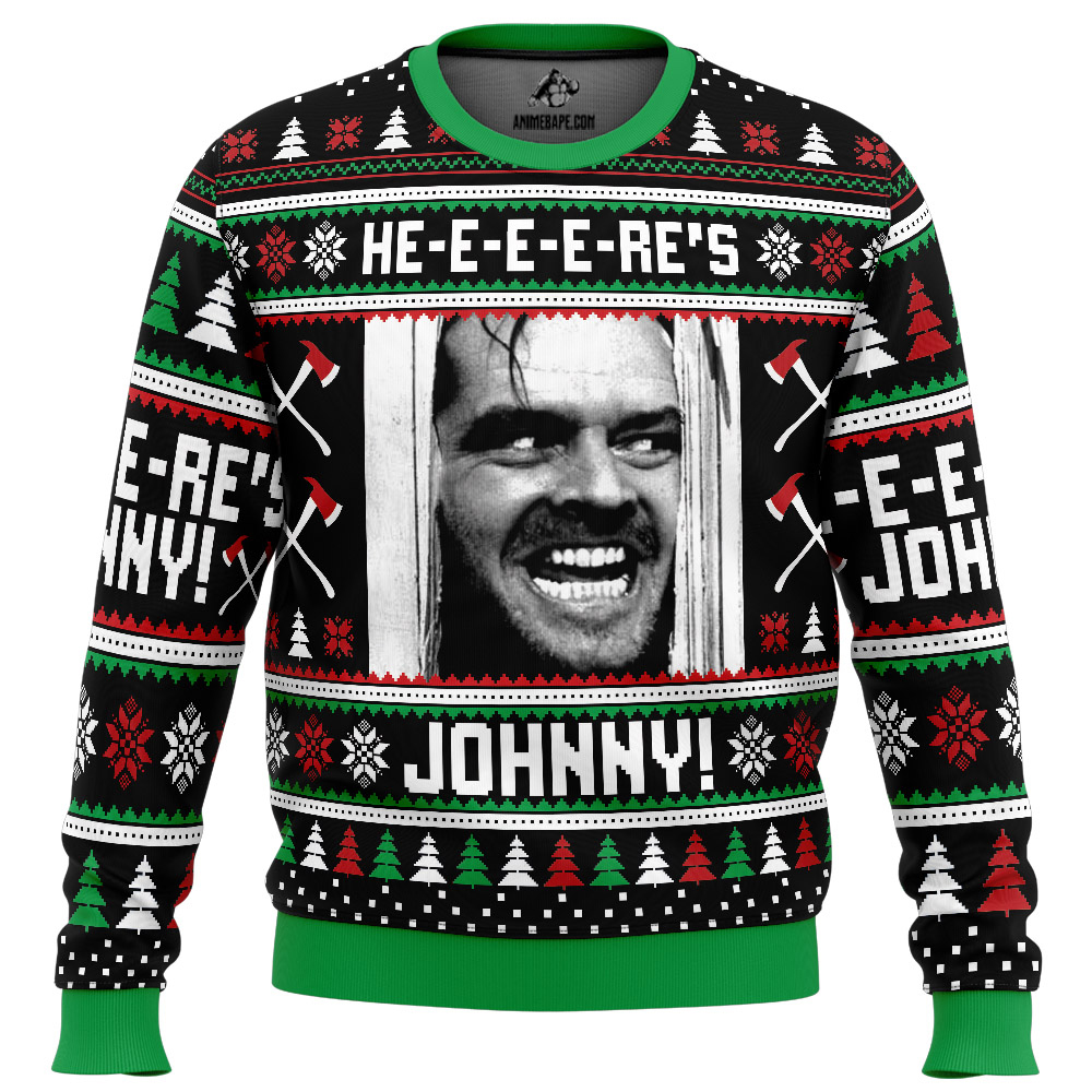 Sweater Here's Johnny The Shining Ugly Christmas