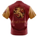 Hogwarts Legacy Gryffindor Harry Potter Button Up Hawaiian Shirt - Image 2