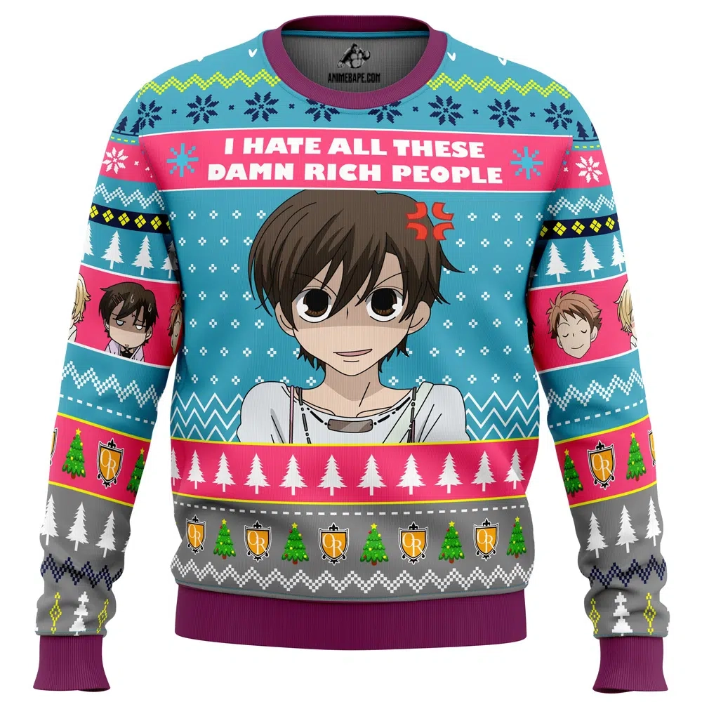 Sweater I Hate All Ouran High School Host Club Ugly Christmas