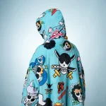 Strawhats Jolly Roger One Piece Pirates Oversized Blanket Hoodie - Image 6