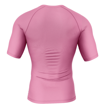 Pink Majin Buu DBZ Short Sleeve Rash Guard Compression Shirt mk 2