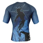Statue of God Solo Leveling Short Sleeve Rash Guard Compression Shirt - Image 2