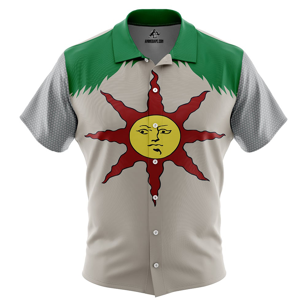 praise-the-sun-dark-souls-button-up-hawaiian-shirt-ofgjm Praise the Sun Dark Souls Button Up Hawaiian Shirt - Image 1