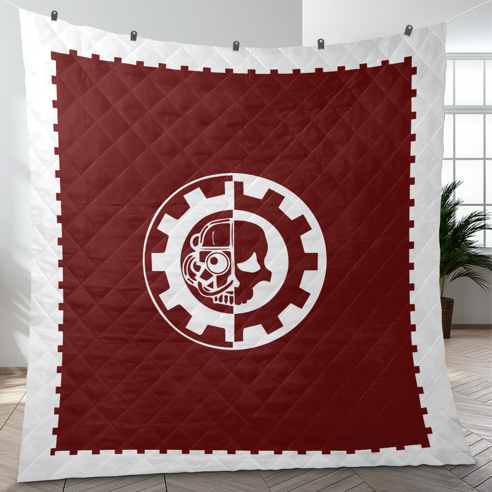 Tech Priest Warhammer Quilt Blanket