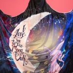 Espeon Umbreon Pokemon Couple Galaxy Hooded Blanket Love You To The - Image 7