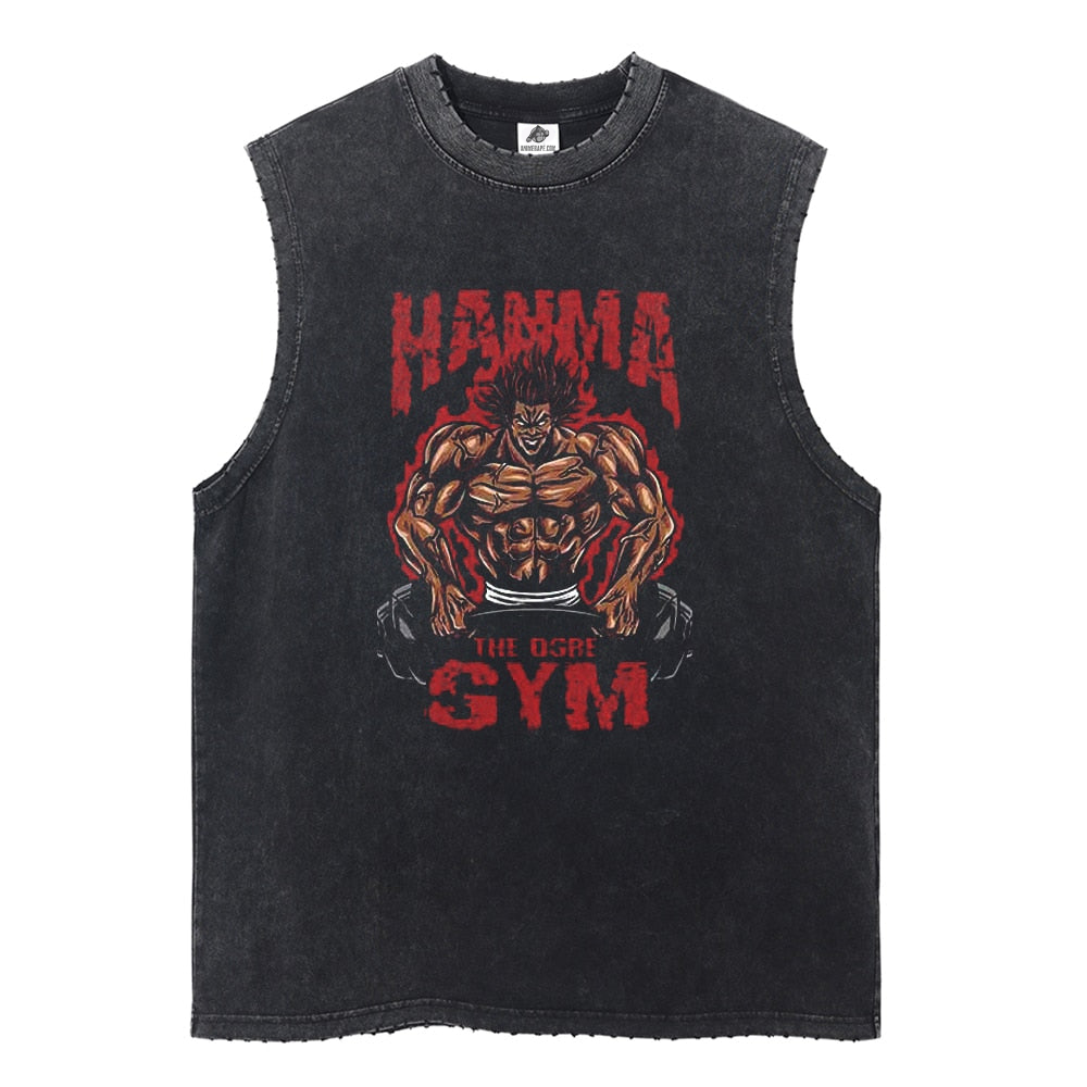 20251106-143820 Mens Vintage Ogre Gym Workout Tank Top - Image 1