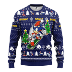 Sonic The Hedgehog Christmas Sweater - Fun Ugly Holiday Gift