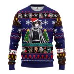 Obanai Iguro Demon Slayer Blue Ugly Christmas Sweater Gift Idea