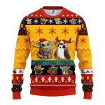 Cute Baby Yoda Yellow Christmas Sweater - Amazing Gift Idea