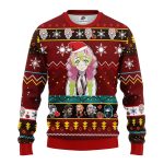 Mitsuri Kanroji Demon Slayer Ugly Christmas Sweater Red Gift Idea