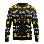 Eevee Umbreon Pokemon Ugly Christmas Sweater Anime Gift