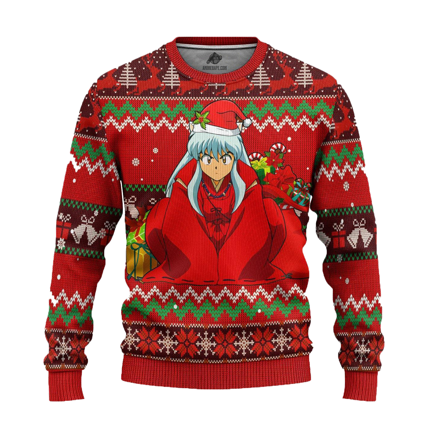 20251204-162025 Inuyasha Anime Ugly Christmas Sweater for Holiday Gift - Image 1