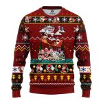 Dragon Ball Ugly Christmas Sweater - Red Brown Holiday Gift