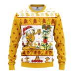 Garfield Ugly Christmas Sweater Gift Idea for Thanksgiving Celebration