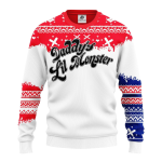 Harley Quinn Daddys Lil Monster Christmas Sweater Gift Idea