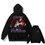 Anime Demon Slayer Kokushibo Sword Hoodie Oversized Vintage