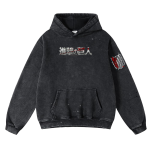 Attack on Titan Anime Evil Eren Vintage Oversized Hoodie