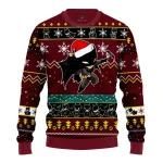Batman Christmas Sweater for Men - Red Brown Holiday Gift Idea