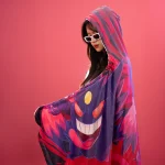 Gengar Pokemon Hooded Blanket - Cozy Economy Throw for Fans - Image 7