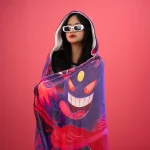 Gengar Pokemon Hooded Blanket - Cozy Economy Throw for Fans - Image 8