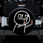 Funny Middle Finger Meme Gift for Jeep Car Spare Tire Covers